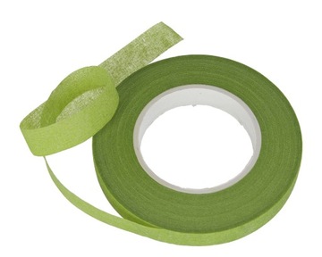 Taśma florystyczna maskująca zielona 1,2 cm x 27 m