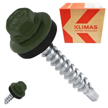 WKRĘTY FARMERSKIE 4,8x35 RAL 6020 FARMERY 250szt WFD-48035 KLIMAS