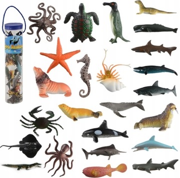 morskie figurki zestaw 24SZTUK,zestaw