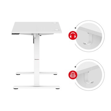 Biurko elektryczne z REGULACJĄ WYSOKOŚCI Huzaro Hero 7.9 White 100 cm