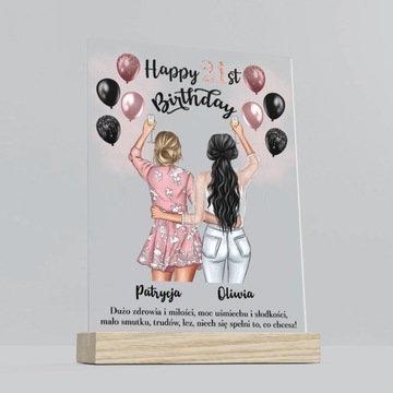 Подарок на акриловом стекле - другу.