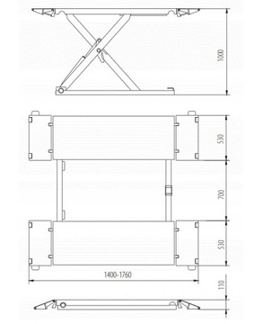 Мобильный ножничный подъемник 3T Grubber MT350E 230 В