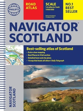 SZKOCJA NAVIGATOR SCOTLAND ATLAS PHILIPS 1: 100 000
