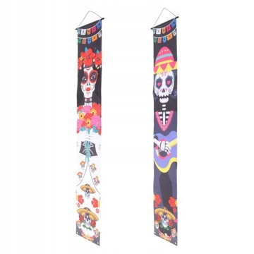Meksyk Odkryty szyld Dia De Los Muertos Decor