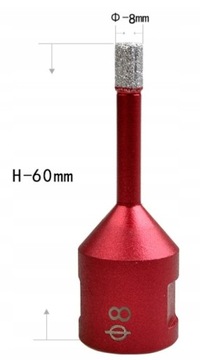 Набор из 5 коронок, насадок 6-68 мм, алмазная кольцевая пила Adapte M14 ИЗ ПОЛЬШИ