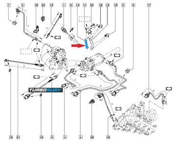 PŘÍVOD ČIDLA TLAKU DACIA LOGAN II 1.5 DCI