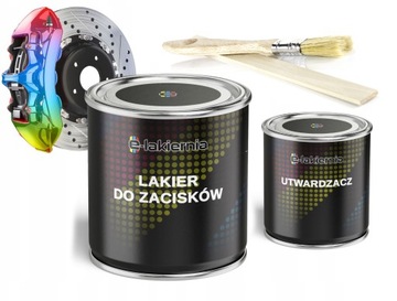 ZESTAW LAKIER FARBA DO BĘBNÓW ZACISKÓW HAMULCOWYCH RAL POŁYSK