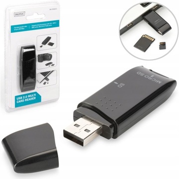 DIGITUS Czytnik kart pamięci micro SD SDHC USB 2.0