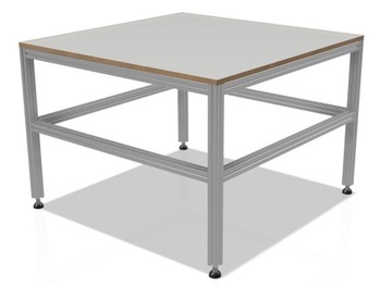 STÓŁ ROBOCZY MONTAŻOWY 150X150 CM Z PROFILI 40X40