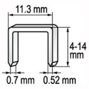 Стейплы для Stapler 10x11,3 мм 1000pcs yato