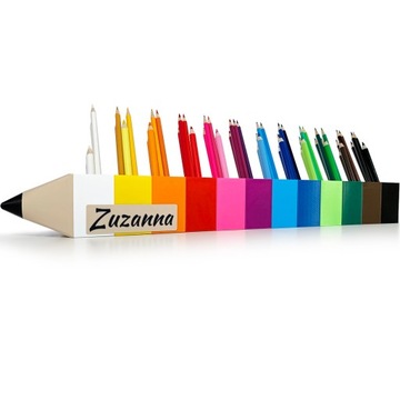 Sorter na kredki 10 kol organizer na biurko MONTESSORI upominek dla dziecka