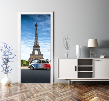 Шпон, наклейка, дверная пленка, ПАРИЖ, ЭЙФЕЛЕВАЯ БАШНЯ