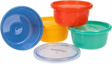 B126 NUBY POJEMNICZKI 3 M+ 240 ML 4 SZT
