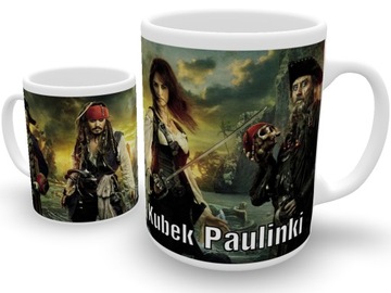 PIRACI Z KARAIBÓW JACK SPARROW KUBEK + IMIĘ