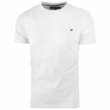 T-shirt męski klasyk Tommy Hilfiger rozmiar M biała