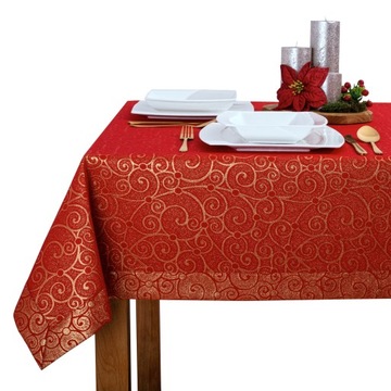 Obrus Świąteczny Mankiet 5 cm BN-3508 140x300 cm
