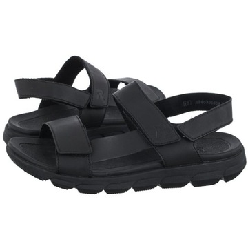 Buty Sandały Męskie Rieker Czarne 20800-00 Black