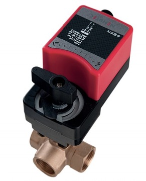 3-d zawór kulowy DN15 kv2,5 siłownik NEBA 230-02S1