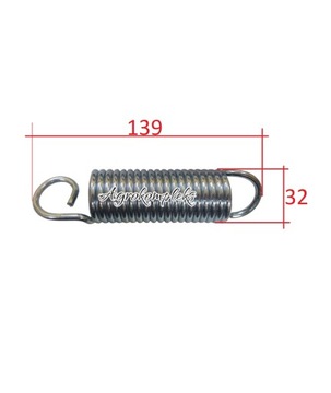 SPRĘŻYNA NACIĄGOWA REDLICY KRAŃCOWEJ 4x32x132 SI01757