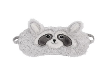 Etam Oysho opaska na oczy maska do spania miś kot panda pluszowa futerkowa