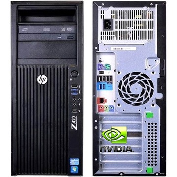 WIELOFUNKCYJNY Komputer HP Z420 8/250 SSD XEON W10