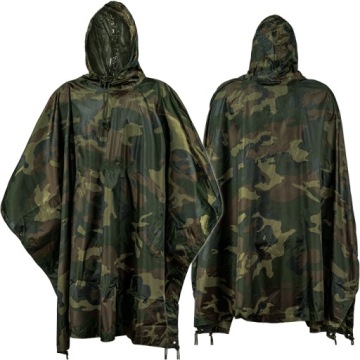 ДОЖДЕВИК ПОНЧО MIL-TEC CAMO CAMO Плащ Woodland + GR.