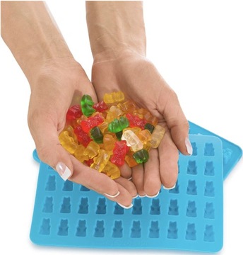 СИЛИКОНОВАЯ ФОРМА МИНИ-МИШКИ ЖЕЛЕЙНЫЕ МИШКИ 50 шт.