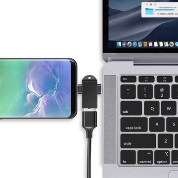 Адаптер Micro USB OTG 2 в 1 с USB-C типа C на USB 3.0
