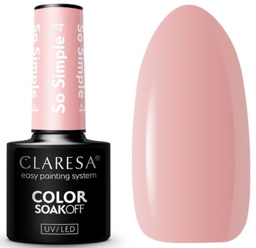 CLARESA LAKIER HYBRYDOWY UV/LED SO SIMPLE 4