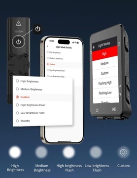 Умный велосипедный фонарь iGPSport VS1200 с креплением M80