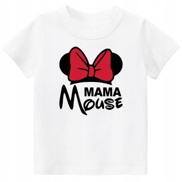 ZESTAW 2 KOSZULKI MAMA SYN Minnie Mickey prezent