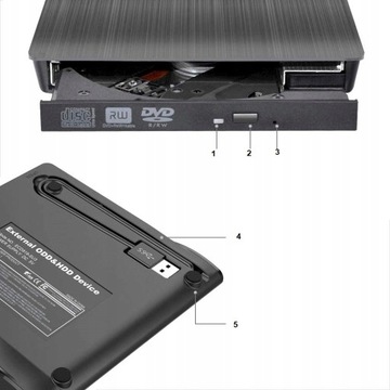 Устройство записи компакт-дисков DVD-R/RW Внешний USB 3.0