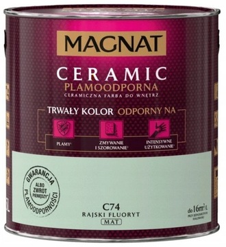 FARBA DO ŚCIAN MAGNAT CERAMIC 2,5L RAJSKI FLUORYT