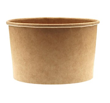 Miski Miseczki Papierowe na lody deser 245 ml kraft - 25 szt.