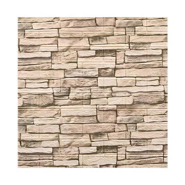 10X PANELE ŚCIENNE SAMOPRZYLEPNA TAPETA PŁYTKA CEGŁA 70X77CM BRĄZOWE