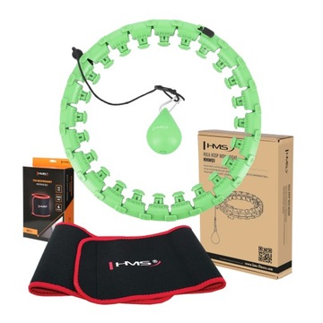 HULA HOP HHW01 GREEN Z WYPUSTKAMI I OBCIĄŻNIKIEM HMS + PAS BR163 RED
