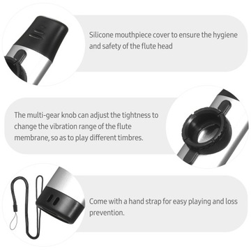 Музыкальный духовой инструмент Kazoo из алюминиевого сплава I