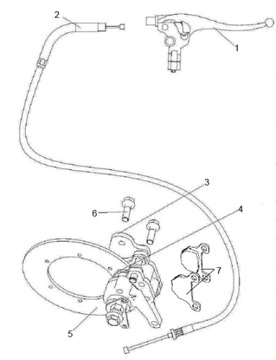 КОМПЛЕКТ 2x ТОРМОЗНЫХ КОЛОДОК РУЧНОГО ТОРМОЗА Quad Linhai Hytrack 300/310S