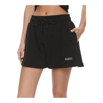 GUESS KRÓTKIE SPODENKI DAMSKIE ELEANORA SHORT CZARNE r.L