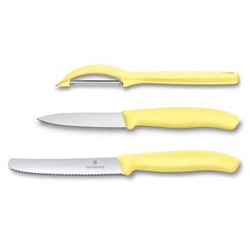 VICTORINOX Zestaw noży z Obieraczką do warzyw 3kol