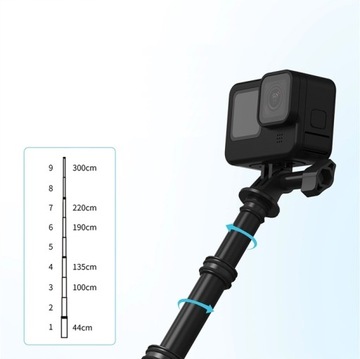 СТИК Монопод СЕЛФИ СТИК 3 м TELESIN GoPro 11/ 10