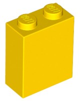 LEGO 3245c klocek filar słup 1x2x2 żółty 4szt.