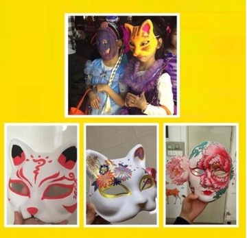 5 шт. пластиковая маска кошки для рисования своими руками