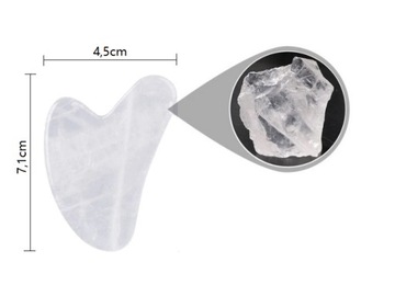 МАССАЖ ЛИЦА ГУА ША КАМЕННАЯ КВАРЦЕВАЯ ПЛИТА