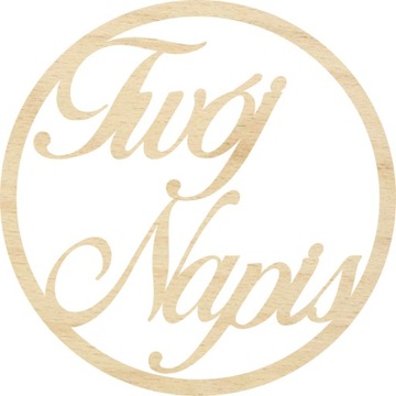 Baza obręcz łapacz makrama LOGO Twój Napis Imię