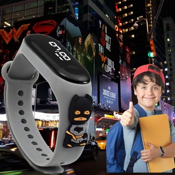 ДЕТСКИЕ СВЕТОДИОДНЫЕ ЧАСЫ SMARTBAND BATMAN BAND