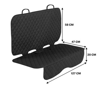 MATA OCHRONNA POD FOTELIKI SAMOCHODOWE XL CARETERO NA CAŁĄ KANAPĘ DUŻA