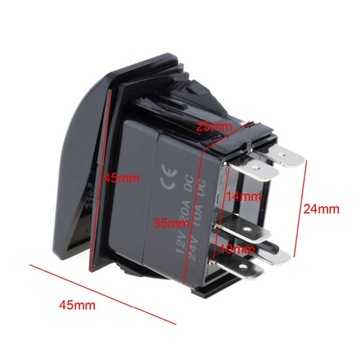 CARLING SWITCH IP68 СВЕТОДИОДНЫЙ ВЫКЛЮЧАТЕЛЬ 12-24В 20А