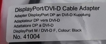 Адаптер LINDY 41004, DisplayPort — DVI-D DUAL LINK