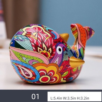 Художественное стекло для дома, копилка сладкий кит, подарок с